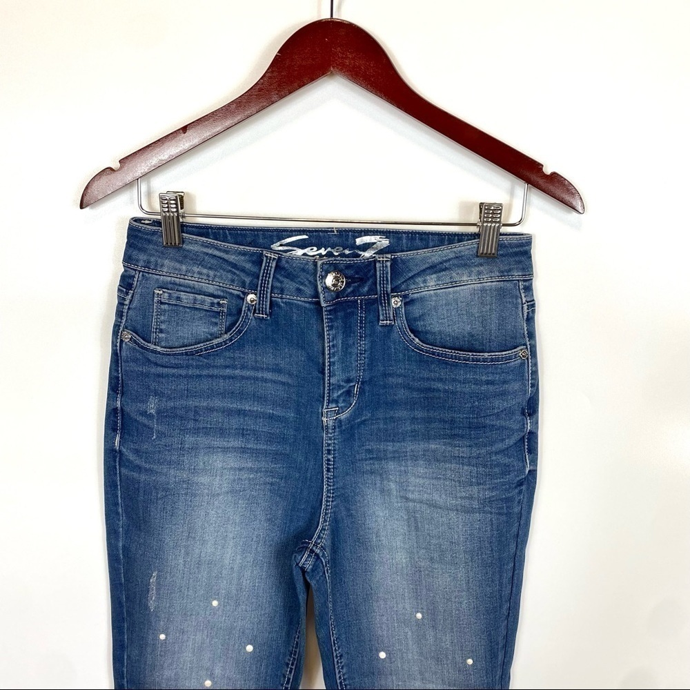 Seven7 Womens High Rise Ankle Skinny Jeans - Picture 3 of 7